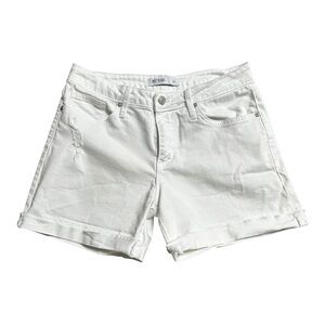 Just Black Romeo white denim cuffed jean shorts Size 28